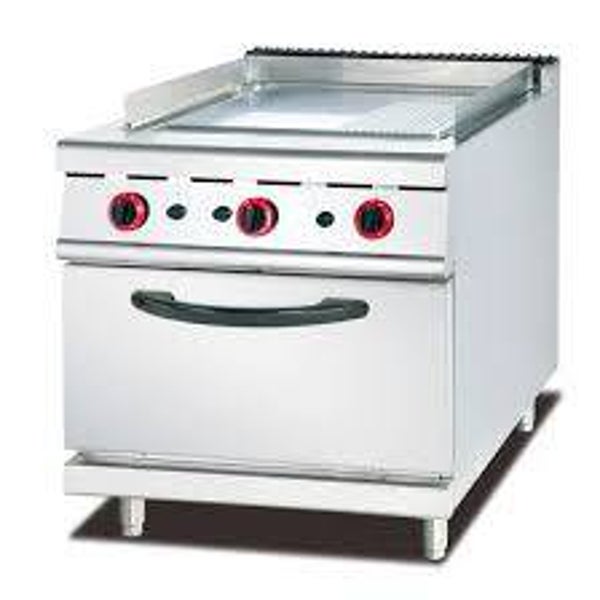 Gas Griddle (1/3 Grooved) with Gas Oven