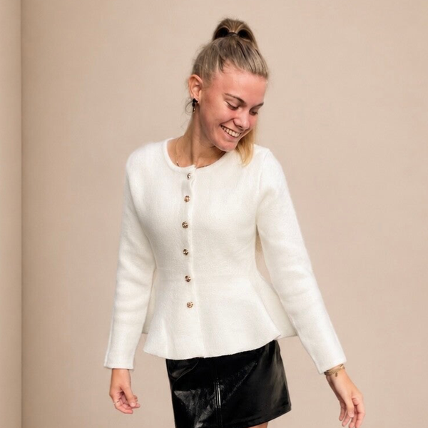 Vest Loesje off-white