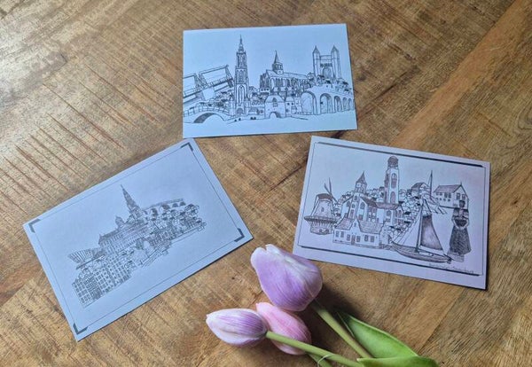 Set van 3 kaarten
