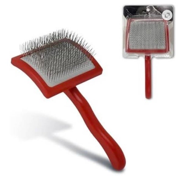Swag Pro Slicker Brush - Curved Long-Pin Brush for Mats and Daily Care