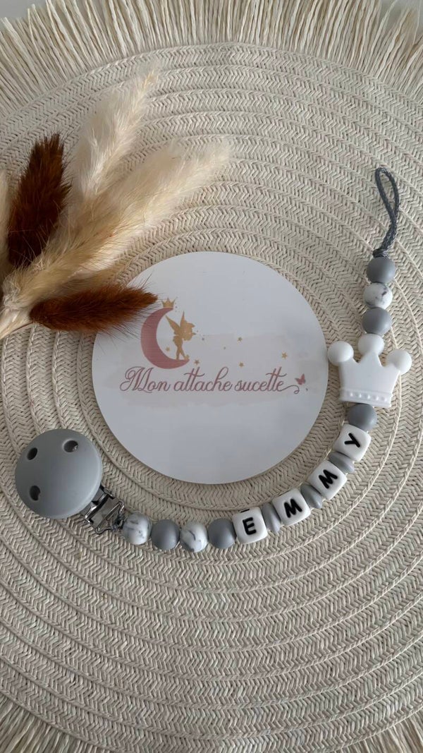 Attache tétine silicone - Couronne 2