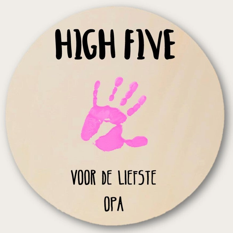 Houten bord High Five Opa