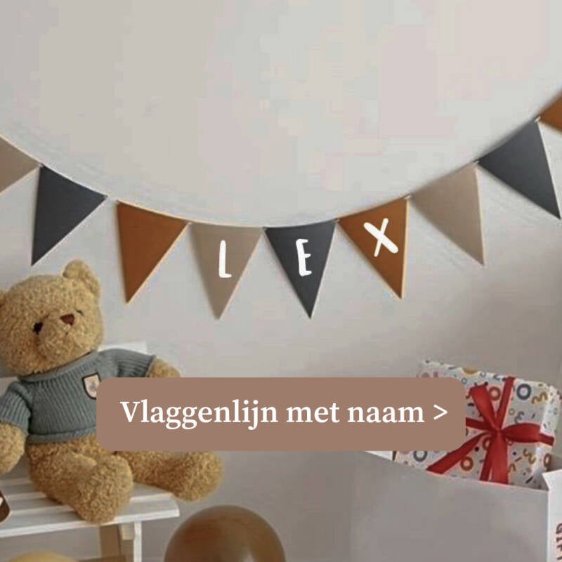 Gepersonaliseerde vlaggenlijnen met naam