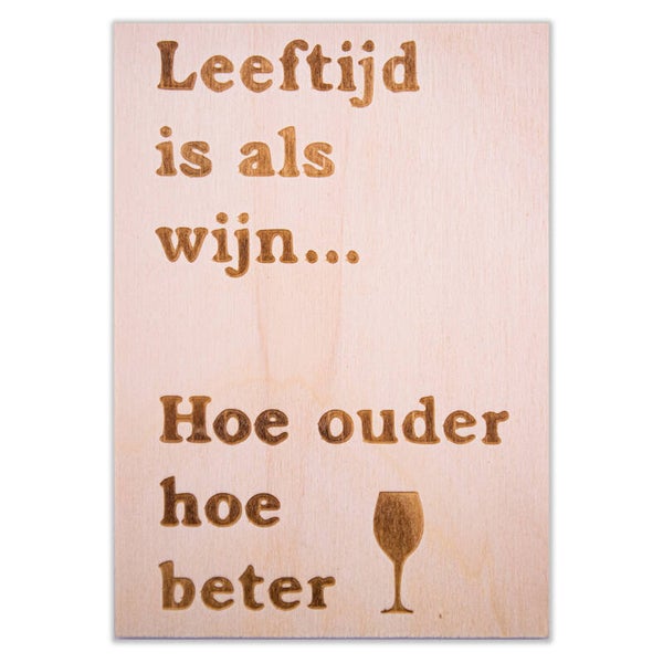 Leeftijd is als wijn