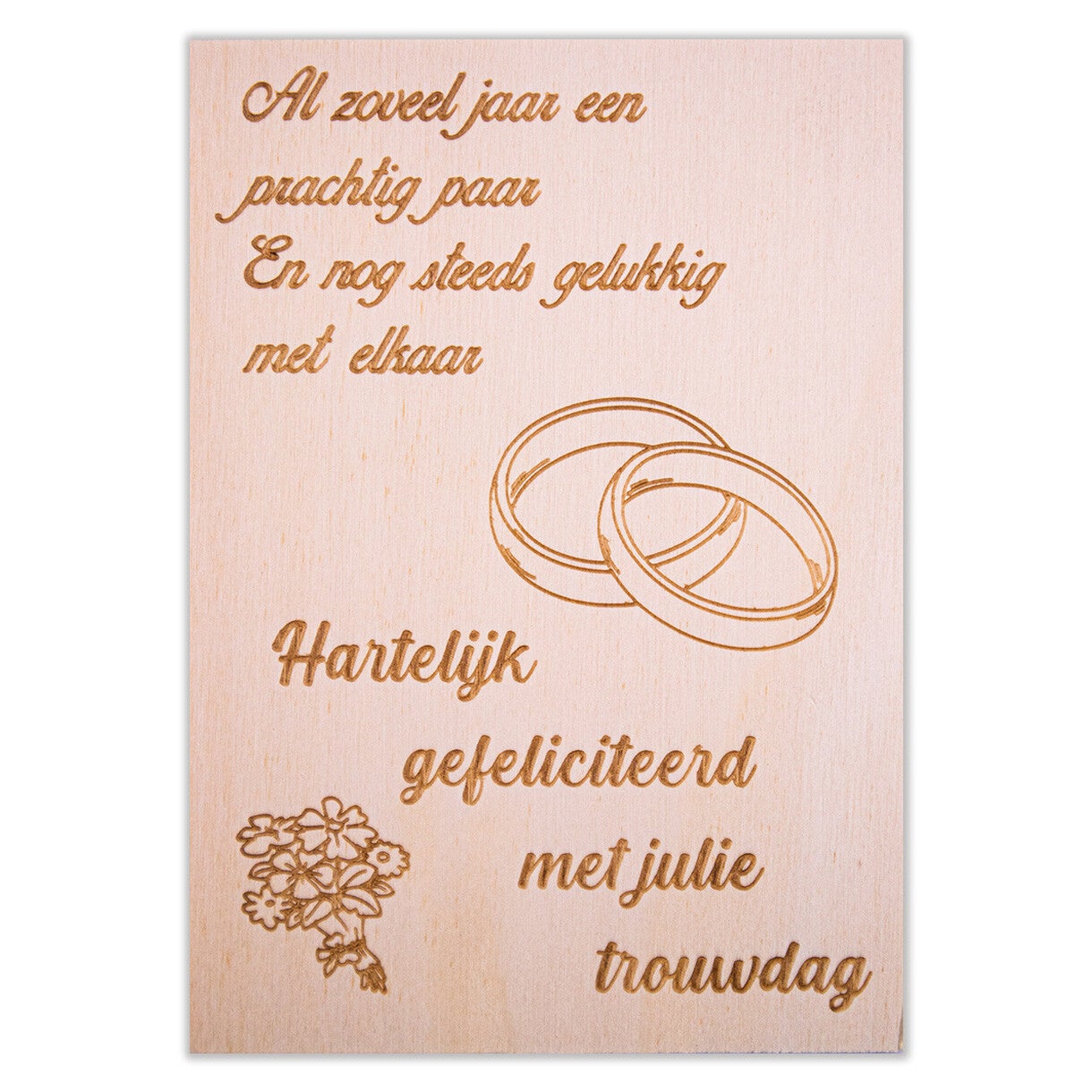 Gefeliciteerd met jullie trouwdag