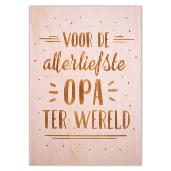 Voor de allerliefste opa