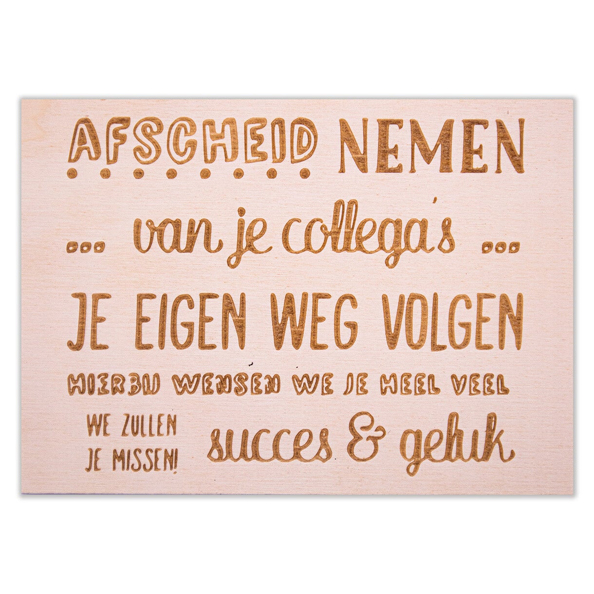 Afscheid nemen van je collega's