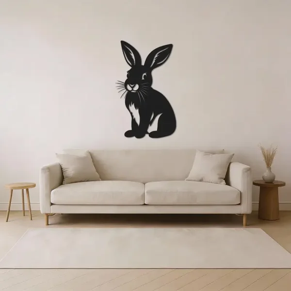 Konijn wanddecoratie