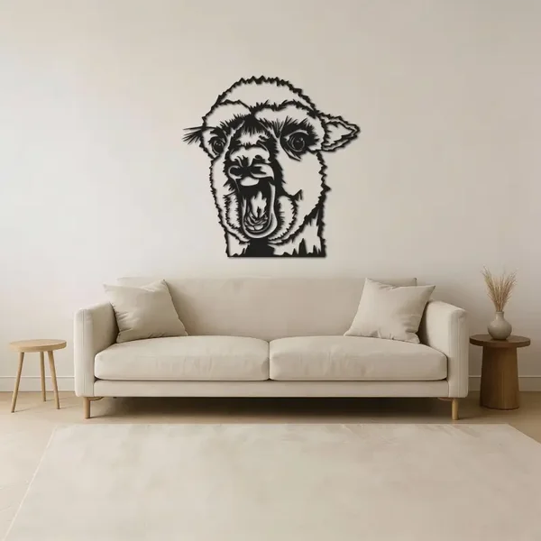 Lama wanddecoratie