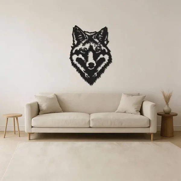 Wolf wanddecoratie