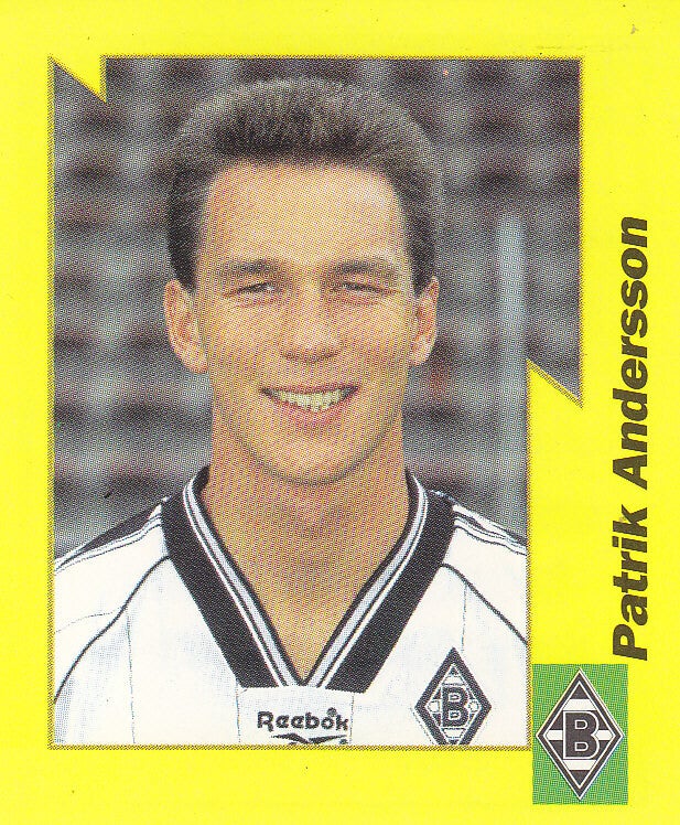 Patrick Andersson / Borussia Mönchengladbach / Panini Bundesliga 1997 / Gelbe Serie / Nr. 151