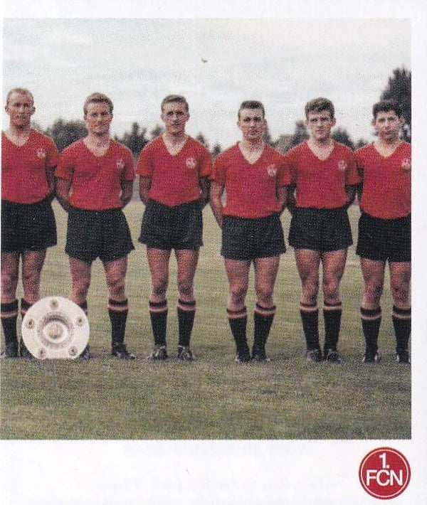 Die jungen Wilden / Panini 125 Jahre 1.FC Nürnberg / Deutscher Meister 1961 / Nr. 115