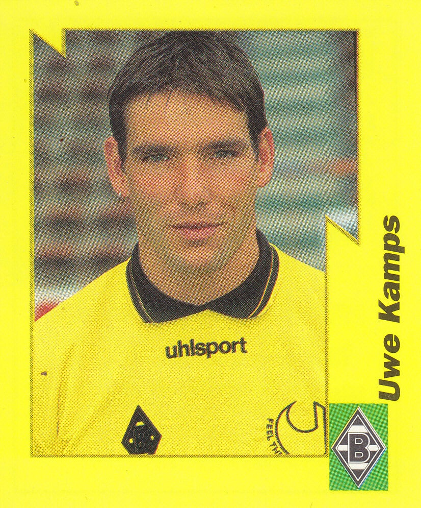 Uwe Kamps / Borussia Mönchengladbach / Panini Bundesliga 1997 / Gelbe Serie / Nr. 150