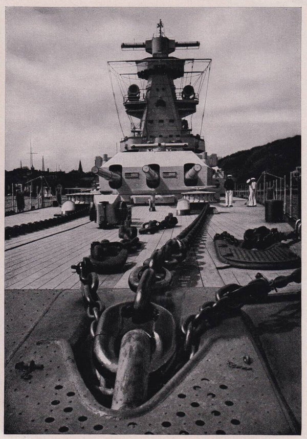 Turm Lükow und Gefechtsmast Admiral Scheer / Sammelwerk Nr. 15 / Bild Nr. 151 Gruppe 65