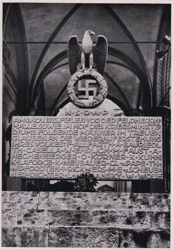 Das Ehrenmal bei der Feldherrnhalle in München / Sammelwerk Nr. 15 / Bild Nr. 174 Gruppe 65