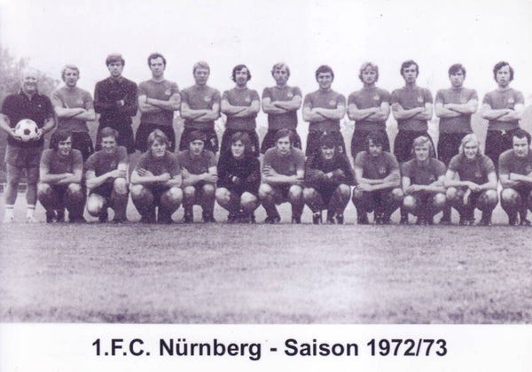 Mannschaftskarte 1.FC Nürnberg 1972