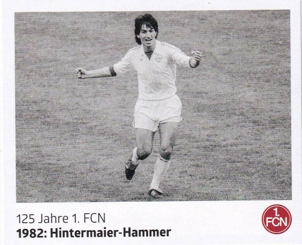 1982 Hintermaier-Hammer / Panini 125 Jahre 1.FC Nürnberg / Nr. 20