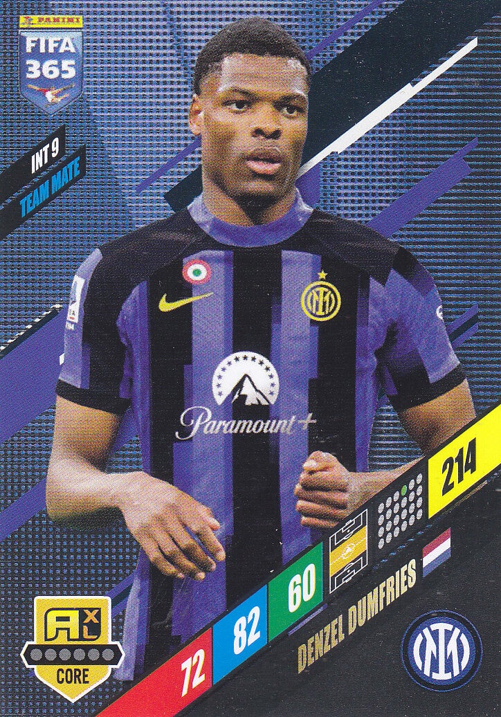 Denzel Dumfries / Inter Mailand / Panini Fifa 365 Jahr 2024 / Team Mate / Icon Core / Nr. INT9