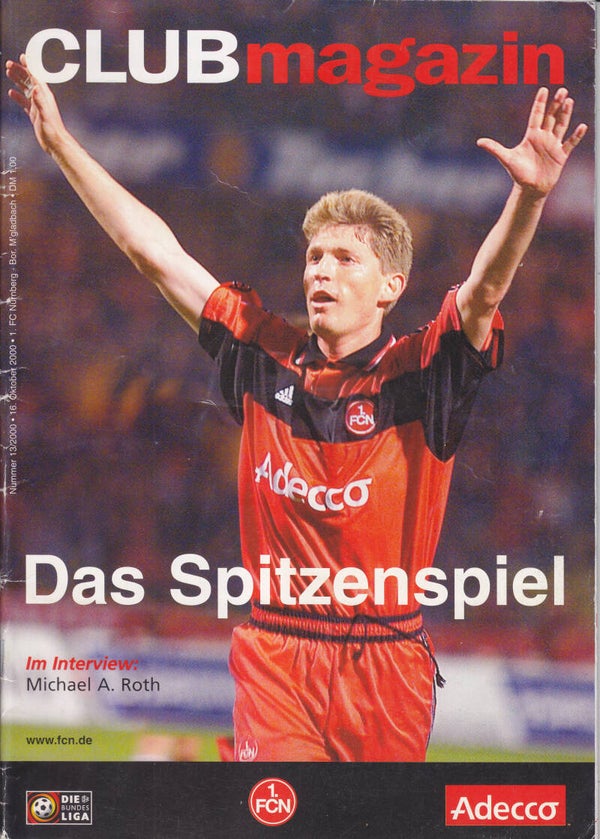 1.FCN - Borussia Mönchengladbach / 16.10.2000
