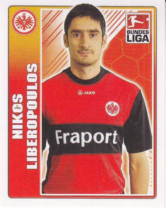 Nikos Liberopoulos / Eintracht Frankfurt / Topps Bundesliga 2009 / Basis Bild / Nr. 107