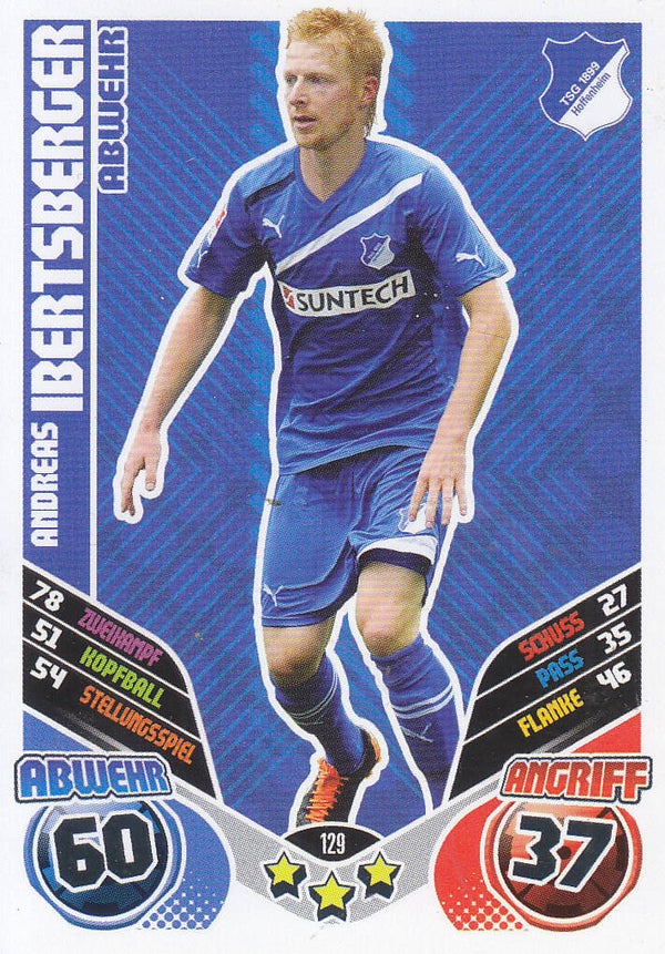 Andreas Ibertsberger - TSG 1899 Hoffenheim - Topps Match Attax 2011 - Basis Karte - Nr. 129