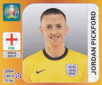 Jordan Pickford / England / Panini EM 2020 / Basis Bild / Nr.402