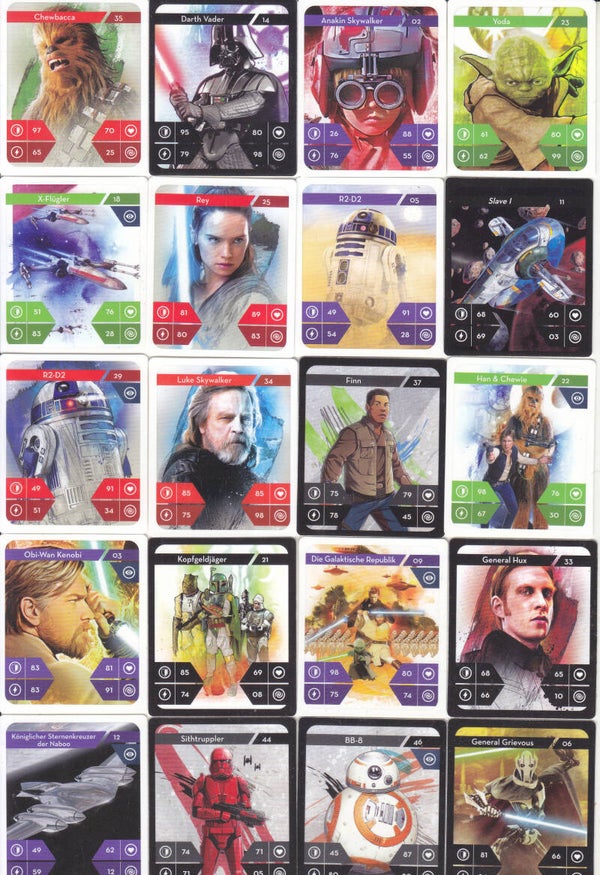 42x Star Wars Karten