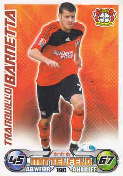 Tranquillo Barnetta / Bayer Leverkusen / Topps Match Attax 2009 / Basis Karte / Nr.190