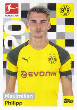 Maximilian Philipp / Borussia Dortmund / Topps Bundesliga 2018/ Basis Bild / Nr.60