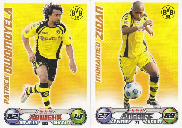 3x Borussia Dortmund Sammelkarten 2009