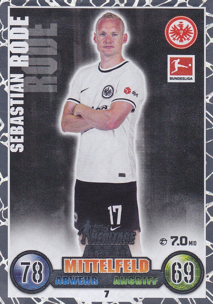 Sebastian Rode - Eintracht Frankfurt - Topps Match Attax 2022 - Heritage - Nr. 7