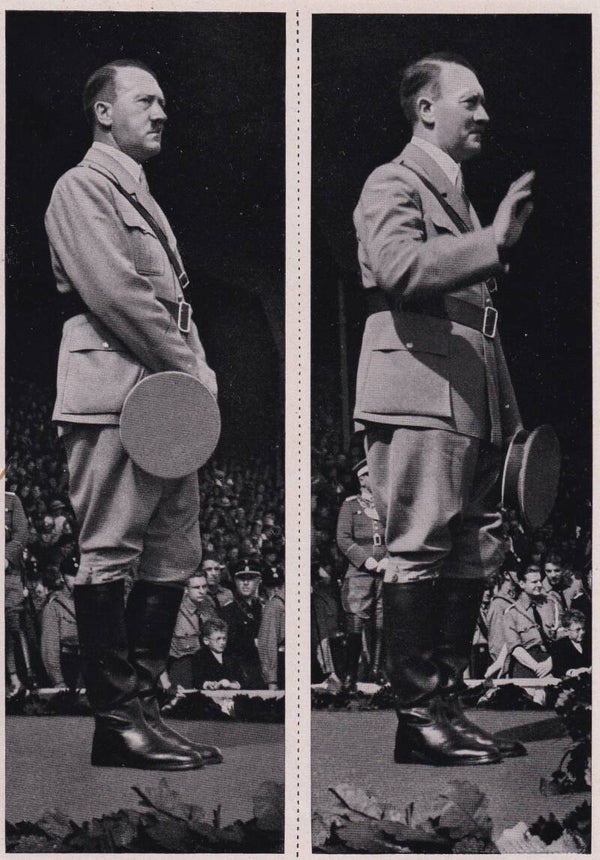 Der Redner Adolf Hitler vor der Jugend / Sammelwerk Nr. 15 / Bild Nr. 36 Gruppe 65