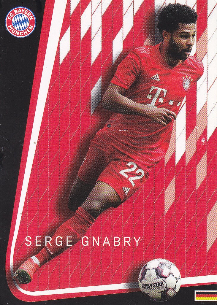 Serge Gnabry / FC Bayern München/ Panini Bayern Collection 2019 Karte / Nr. A24