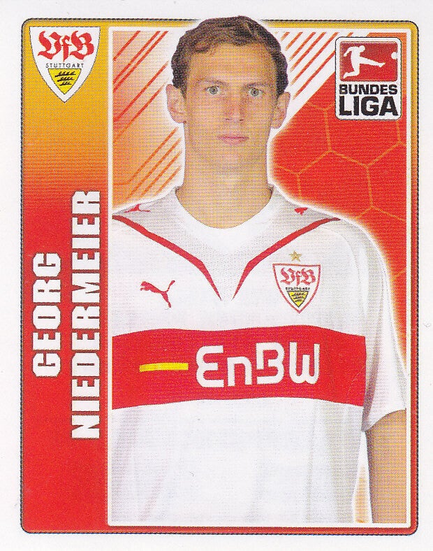 Georg Niedermeier / VFB Stuttgart / Topps Bundesliga 2009 / Basis Bild / Nr.379