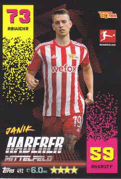 Janik Haberer 1.FC Union Berlin Basis Karte Nr.492