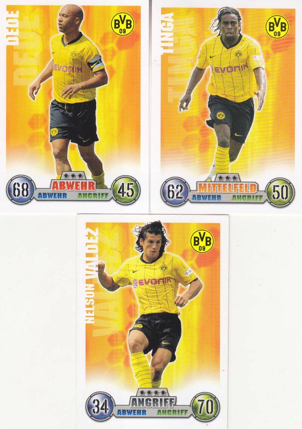 8x Borussia Dortmund Sammelkarten 2008