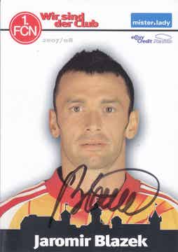 Jaromir Blazek / 1.FC Nürnberg / Autogrammkarte 2007