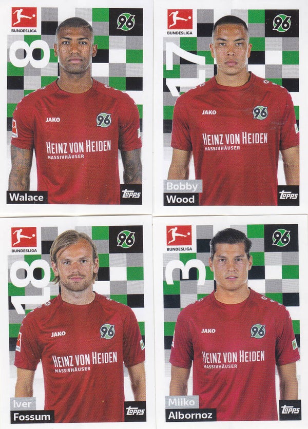 3x Hannover 96 Sammelbilder 2018