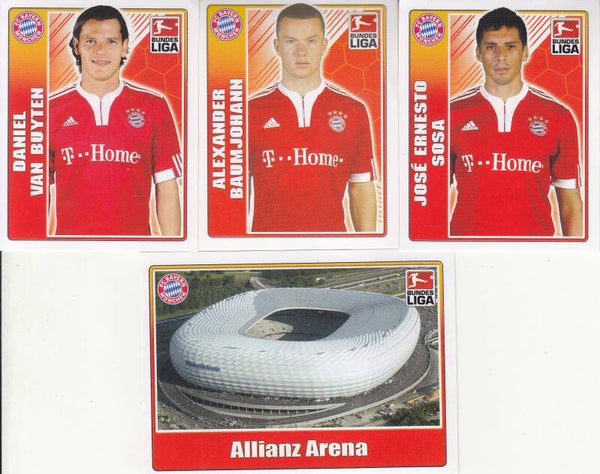7x FC Bayern München / Topps Bundesliga Sammelbilder 2009