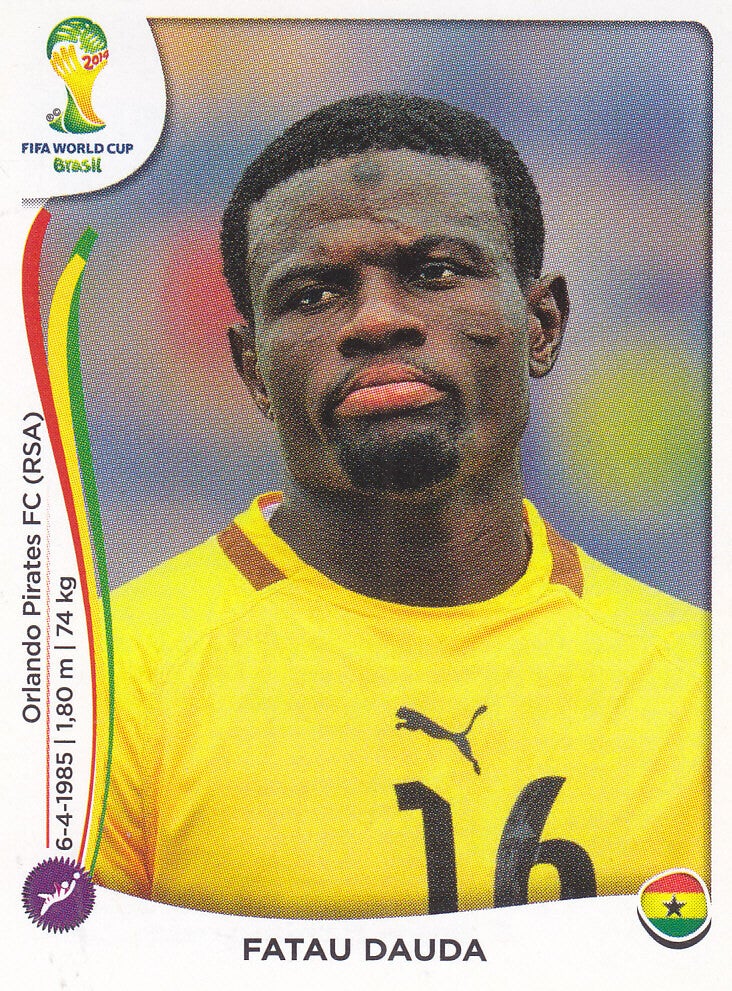 Fatau Dauda - Ghana - Panini WM 2014 - Basis Bild - Nr. 528