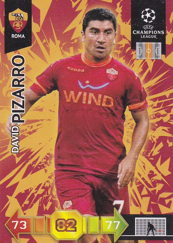 David Pizarro / AS Rom / Panini Champions League 2010 / Basis Karte / Nr.258