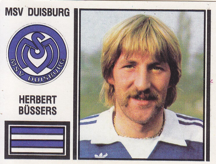 Herbert Büssers / MSV Duisburg / Panini Bundesliga 1981 / Basis Bild / Nr. 99
