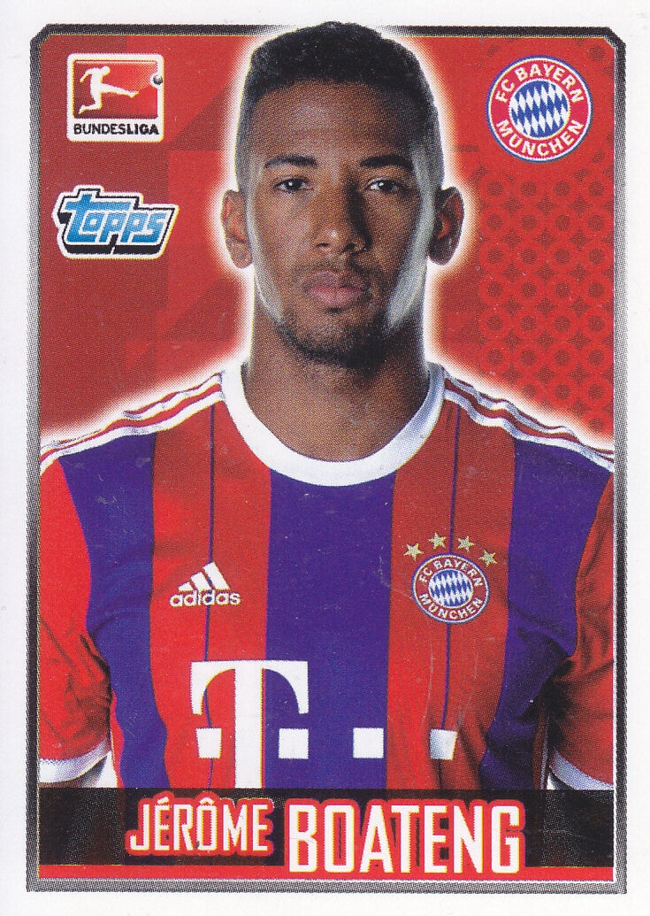 Jerome Boateng - FC Bayern München / Topps Bundesliga 2014 / Basis Bild / Nr. 203