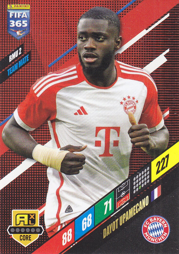 Dayot Upamecano FC Bayern München Panini Fifa 365 Jahr 2024 Team Mate Icon Core Nr.BMU2