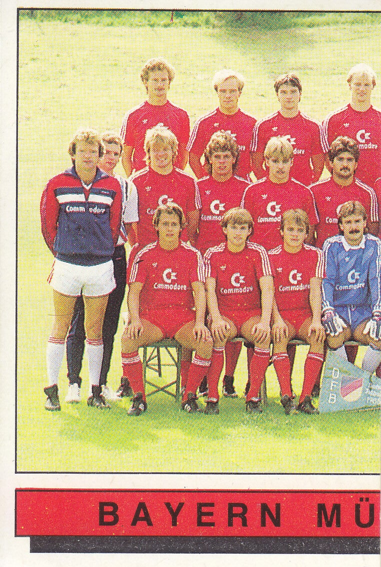 FC Bayern München / Panini Bundesliga 1986 / Mannschaftsbild 1 / Nr. M 27