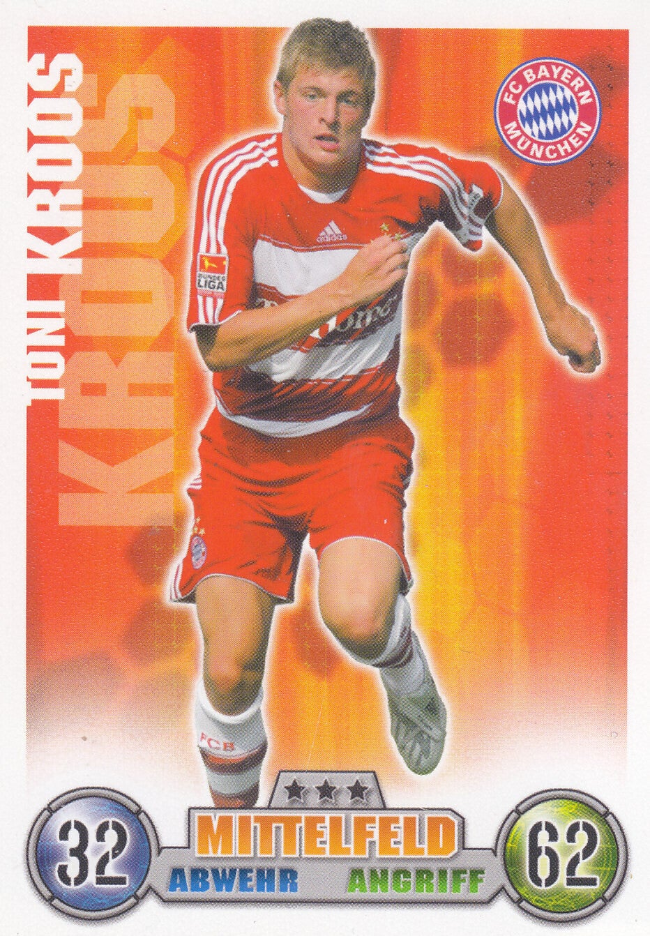 Toni Kroos / FC Bayern München / Topps Match Attax 2008 / Basis Karte / Nr.265