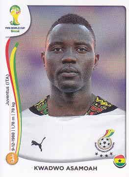 Kwadwo Asamoah - Ghana - Panini WM 2014 - Basis Bild - Nr. 536