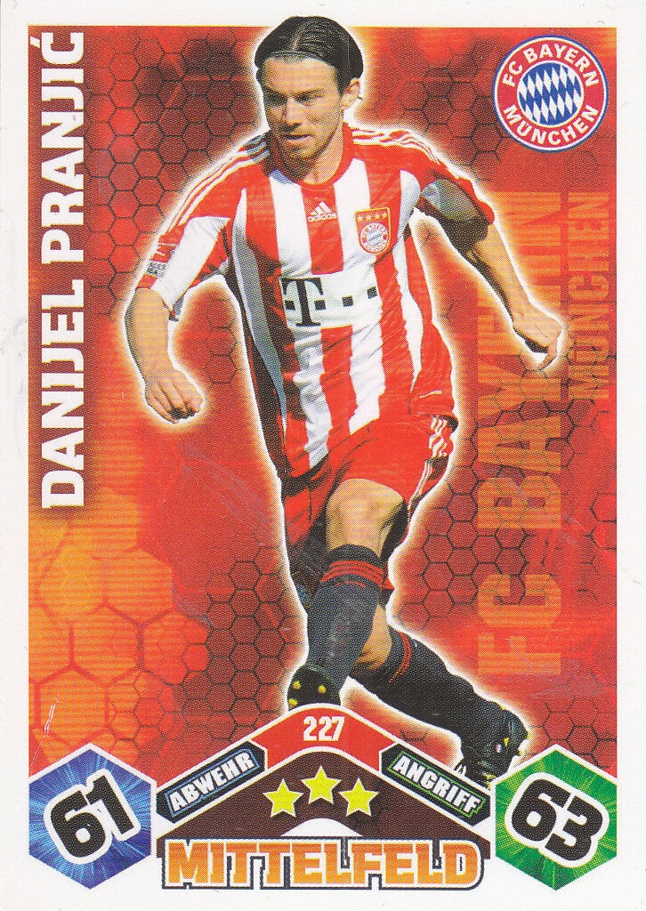 Danijel Pranjic / FC Bayern München / Topps Match Attax 2010 / Basis Karte / Nr.227