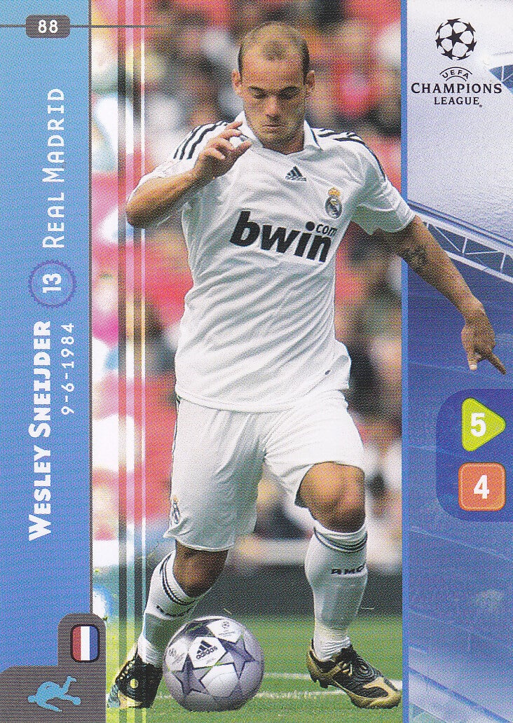 Wesley Sneijder Real Madrid Basis Karte Nr.88