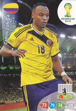 Camilo Züniga / Kolumbien / Panini WM 2014 / Basis Karte / Nr. 79